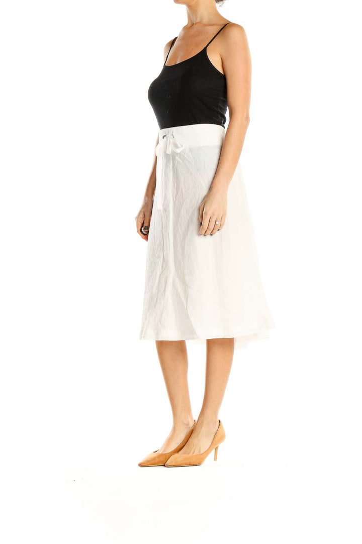 White Chic A-Line Skirt