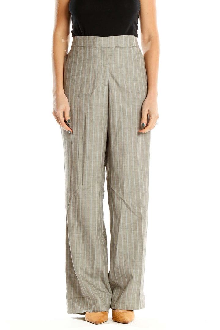 Gray Pin Stripe Classic Trousers