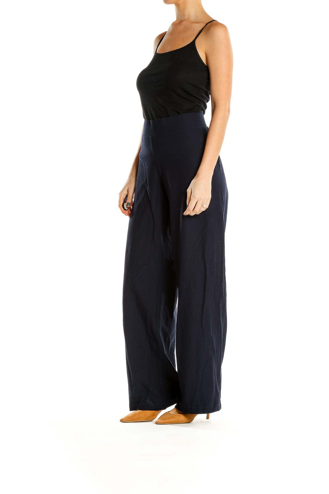 Blue Wide Leg Trousers