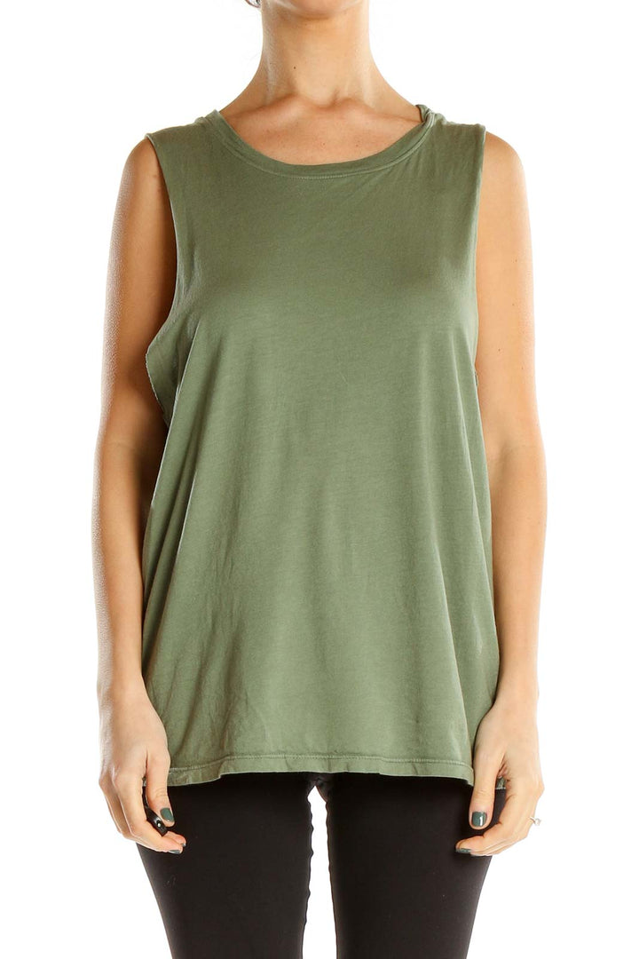 Green Activewear Tank Top