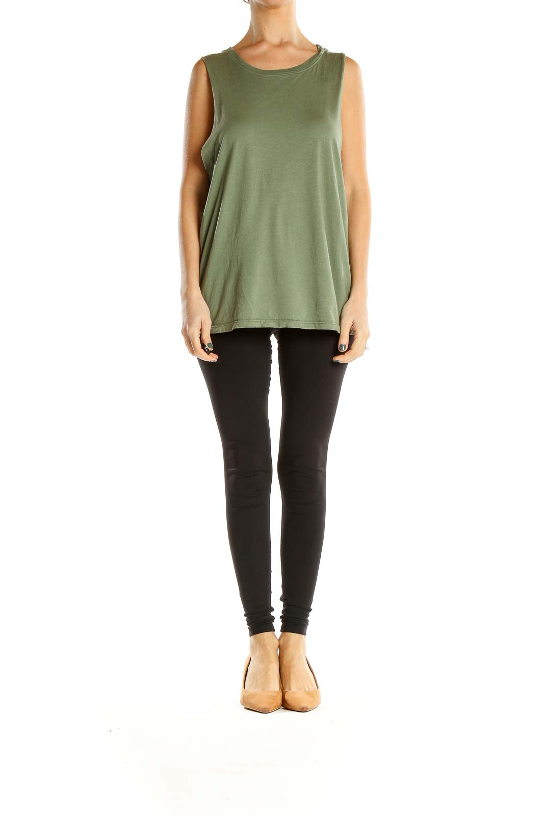 Green Activewear Tank Top