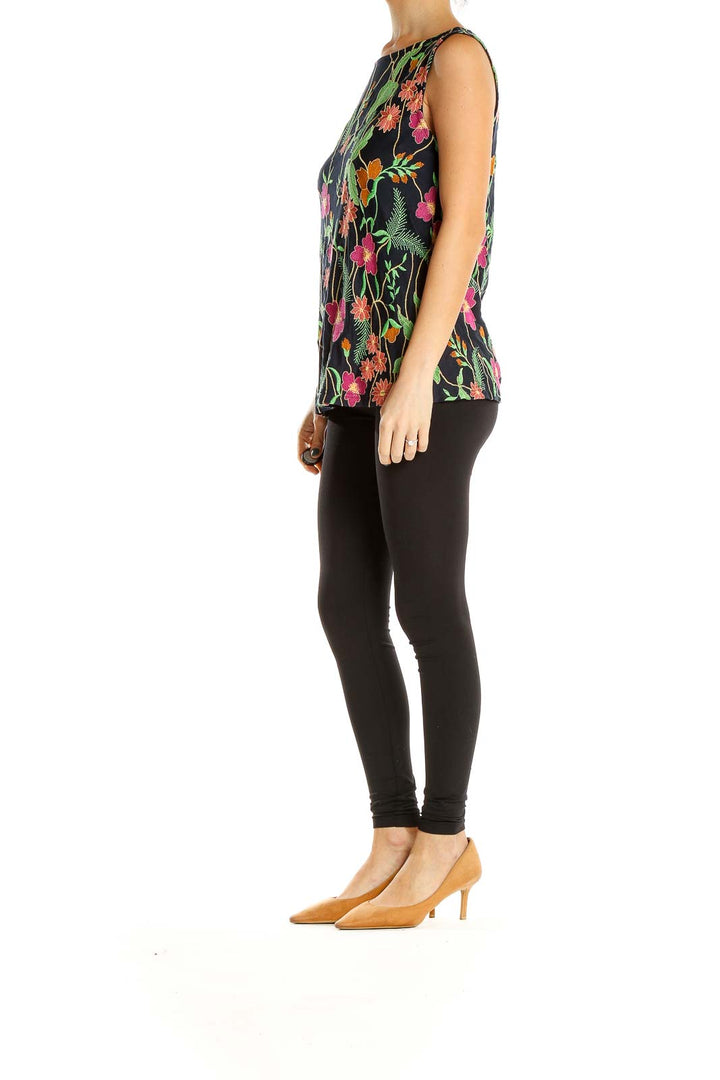 Multicolor Floral Print Bohemian Tank Top