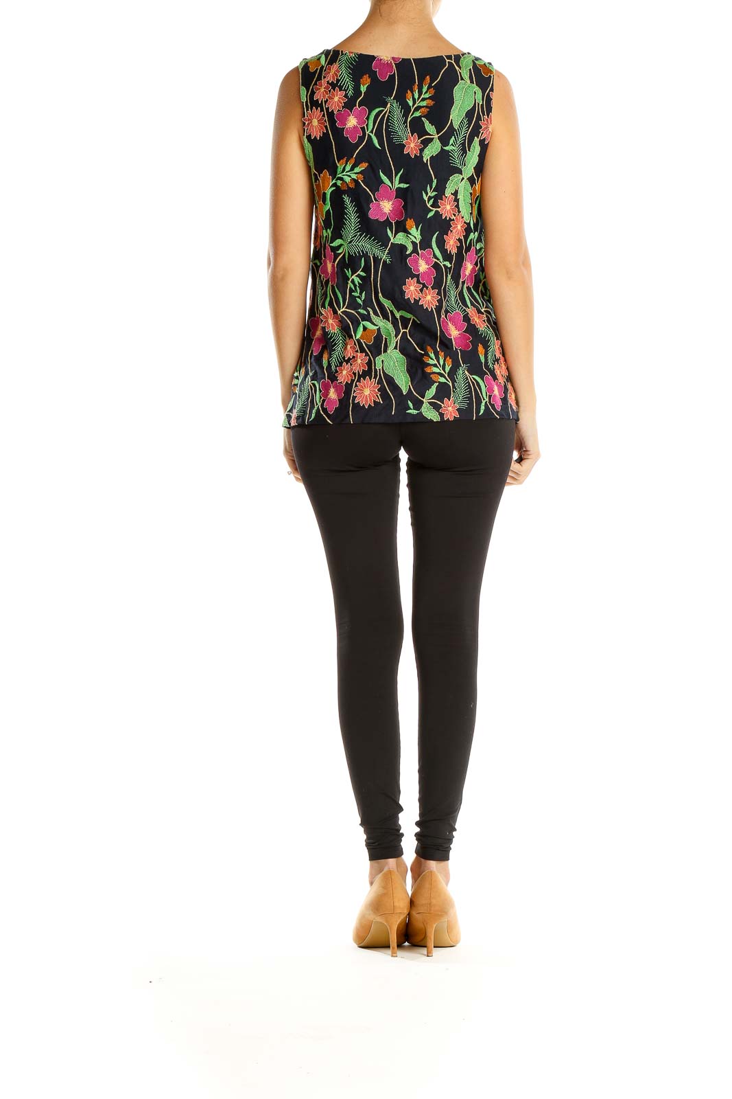 Multicolor Floral Print Bohemian Tank Top