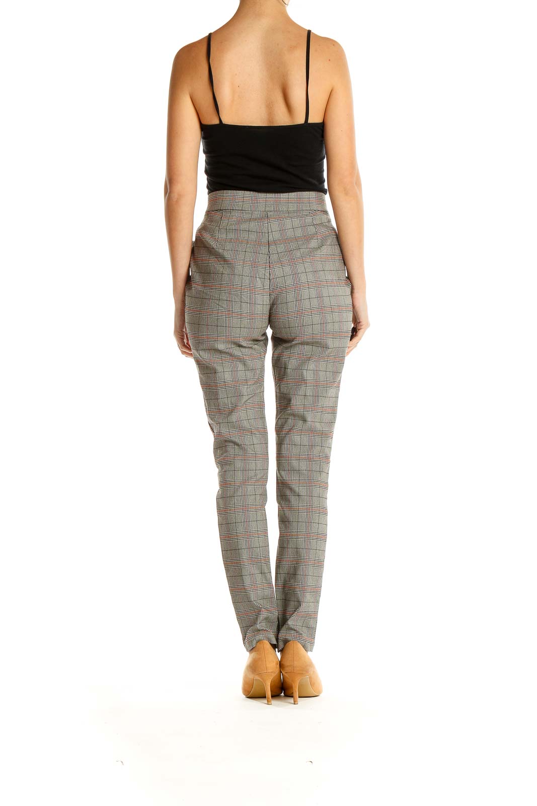 Gray Glen Check Work Trousers