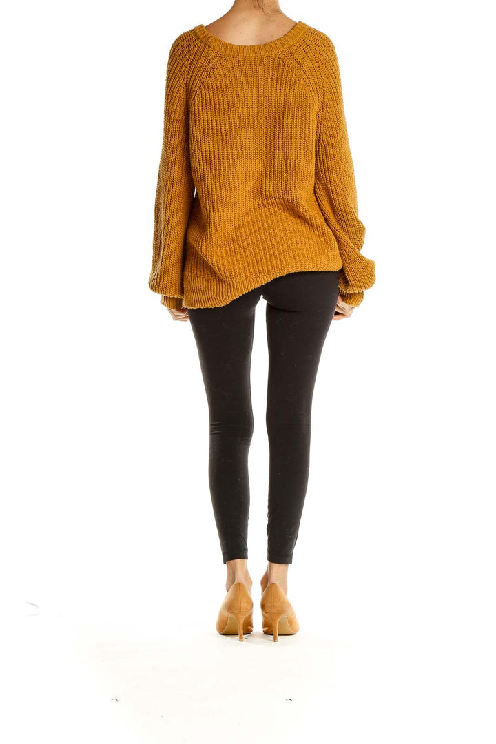 Orange All Day Wear Sweater