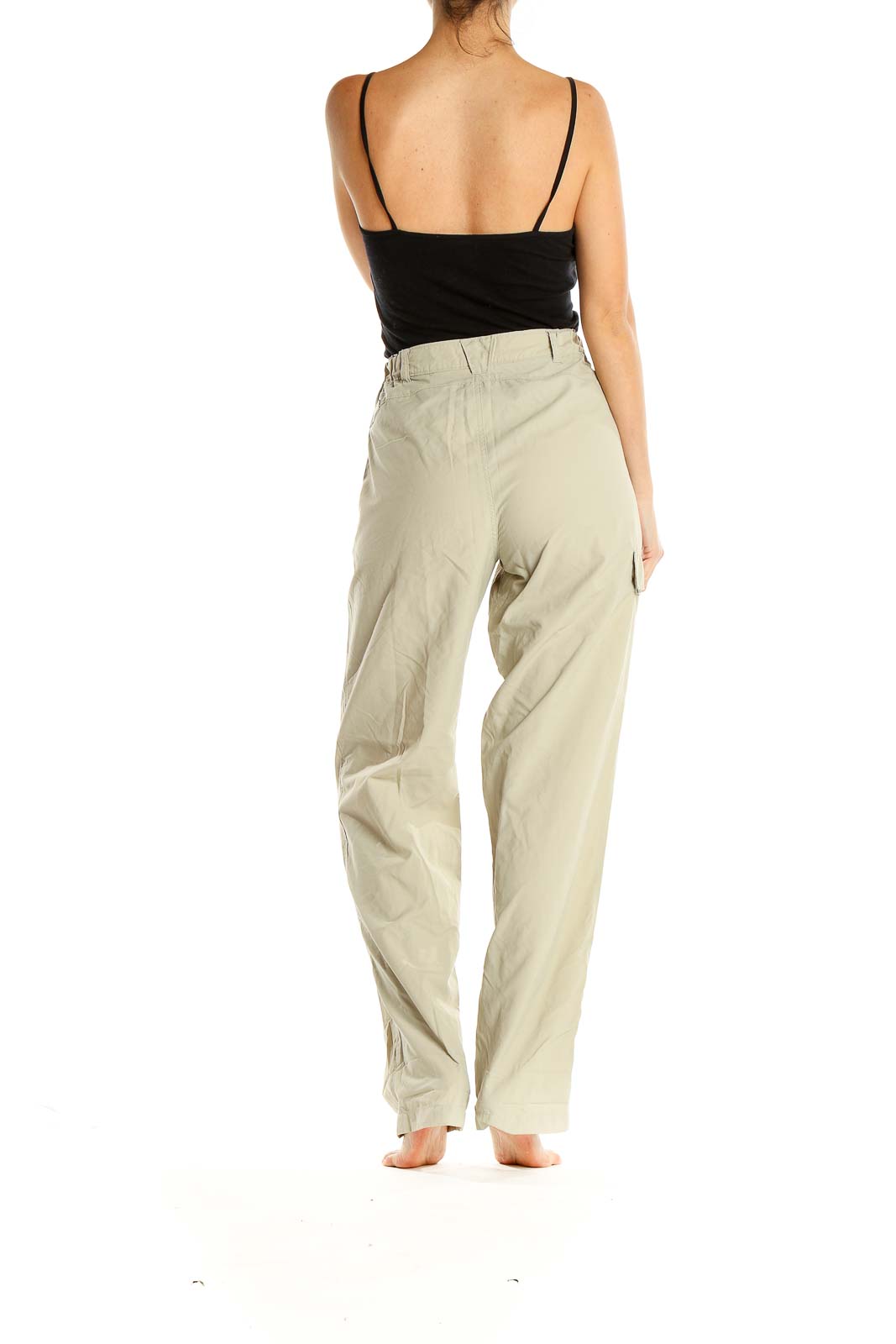 Beige All Day Wear Trousers