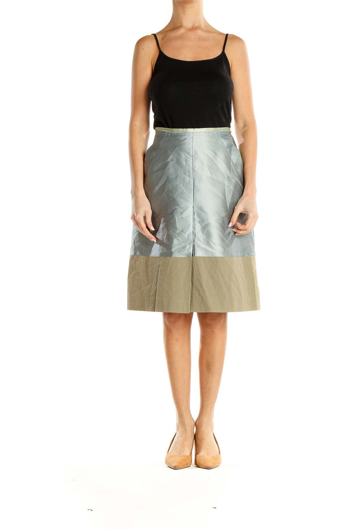 Gray Brunch A-Line Skirt