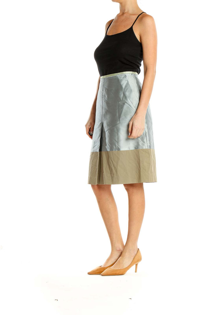 Gray Brunch A-Line Skirt