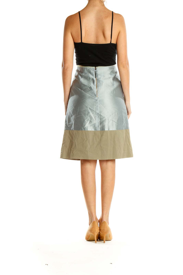 Gray Brunch A-Line Skirt