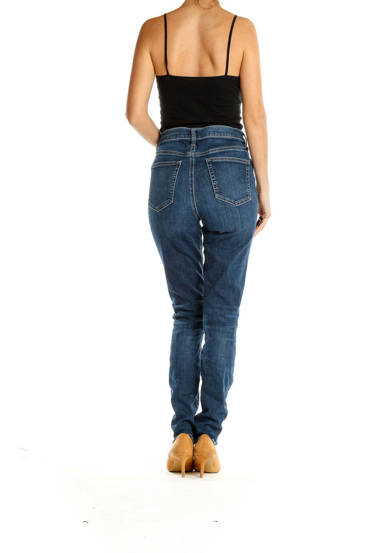 Blue High-Rise Jeans