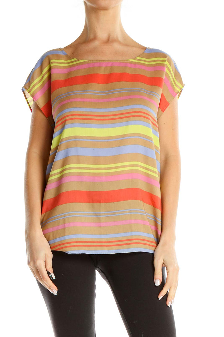 Multicolor Striped Casual Top