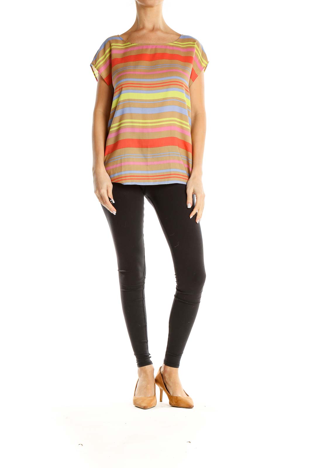 Multicolor Striped Casual Top