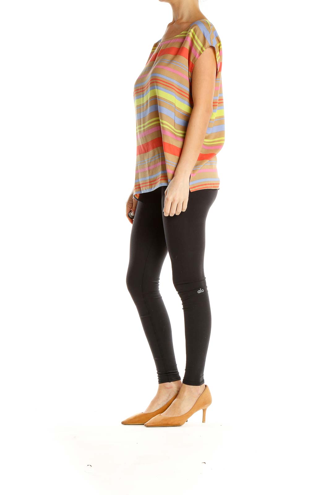 Multicolor Striped Casual Top