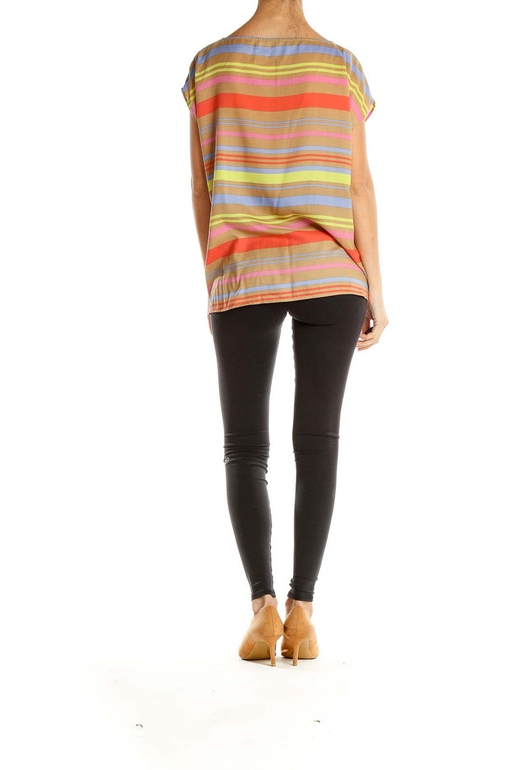 Multicolor Striped Casual Top