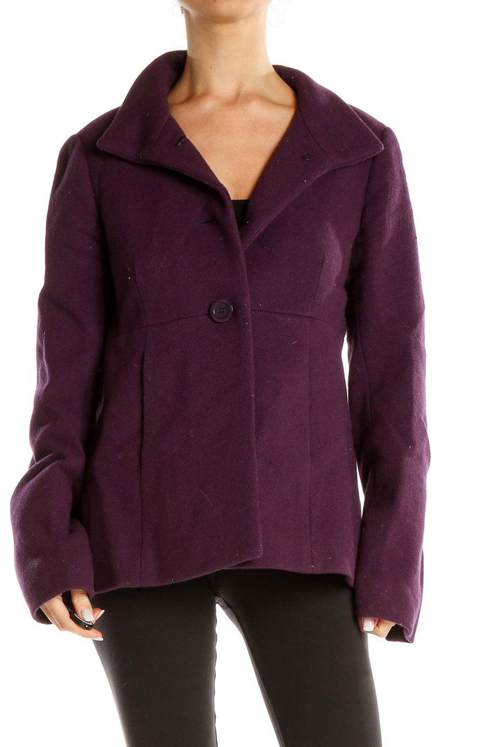 Purple Wool Retro Jacket