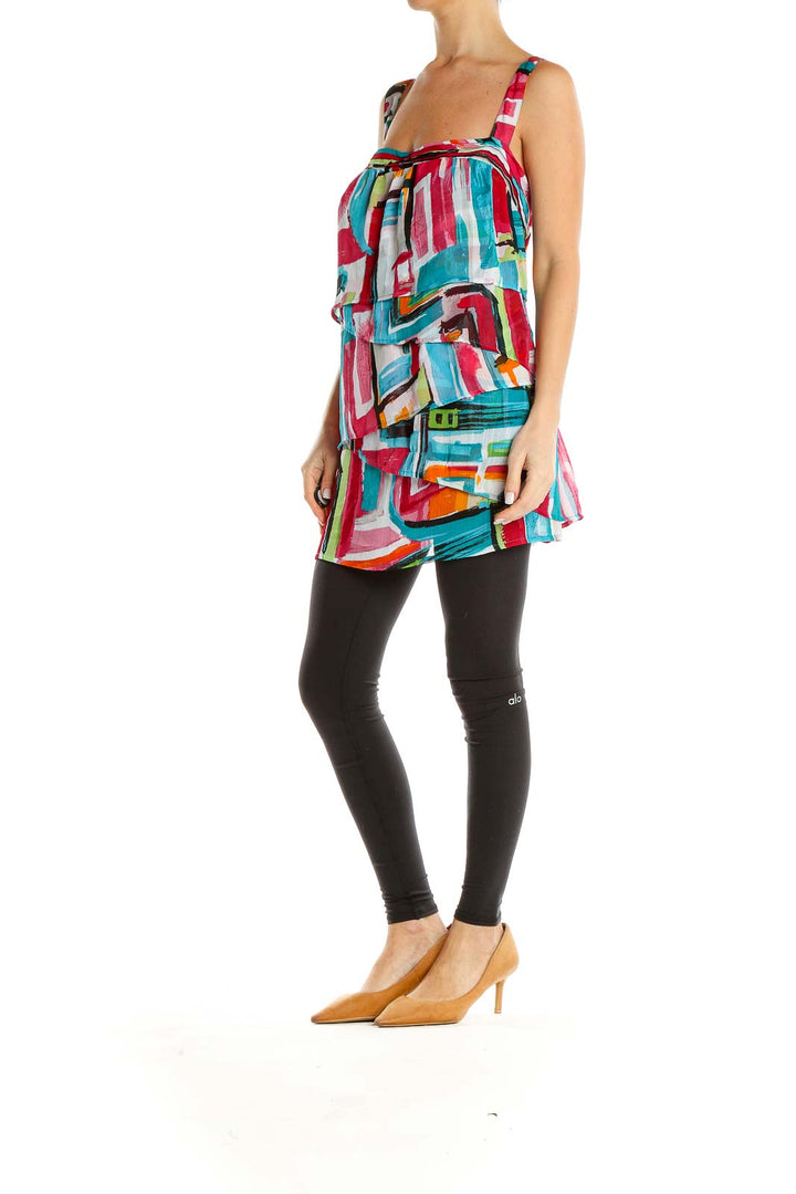 Multicolor Printed Holiday Tank Top