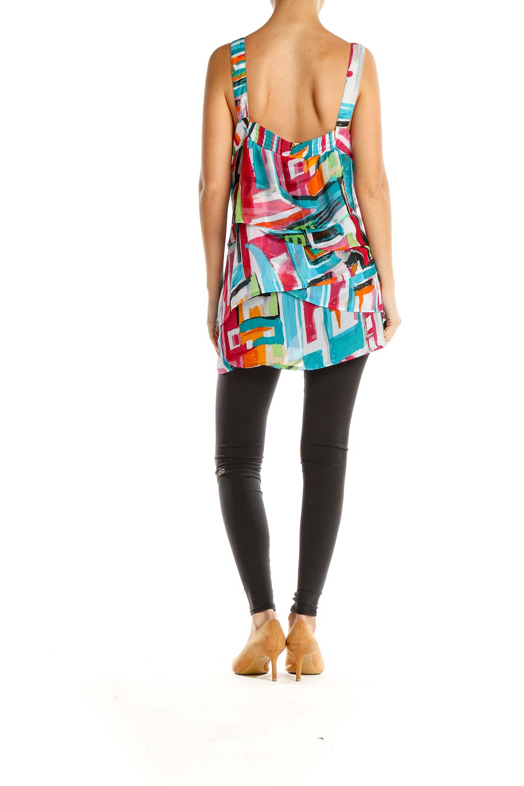 Multicolor Printed Holiday Tank Top