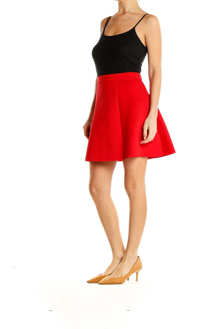 Red Skater Skirt