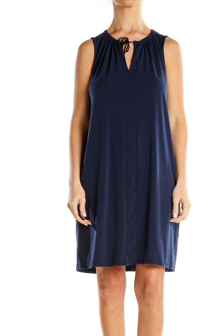 Blue Classic Shift Dress