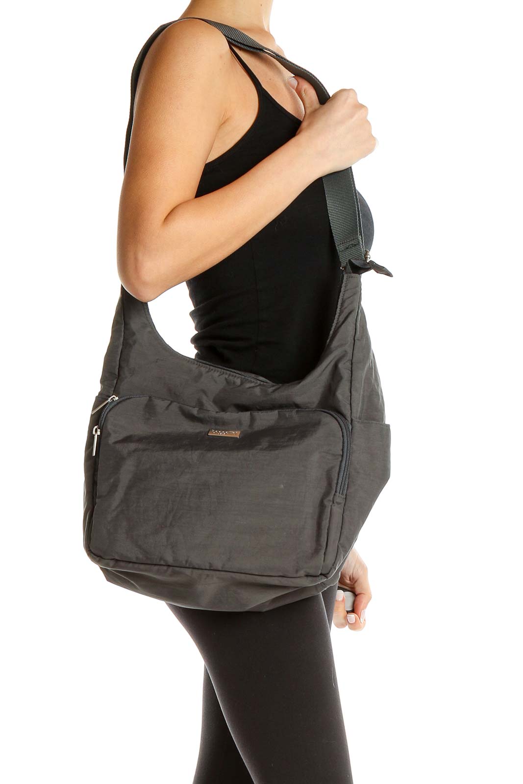 Gray Crossbody Bag