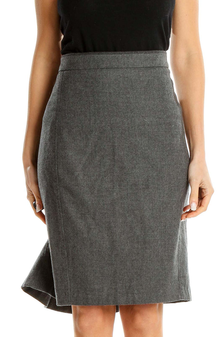 Gray Brunch Pencil Skirt