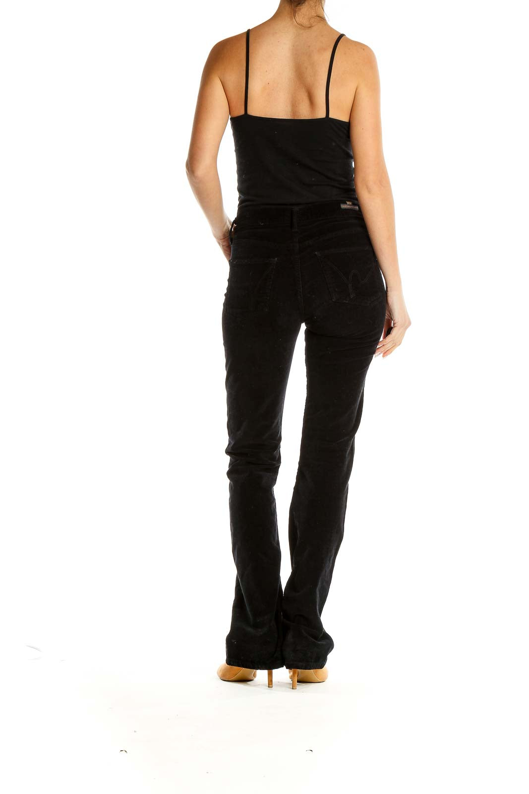 Black Textured Jeans