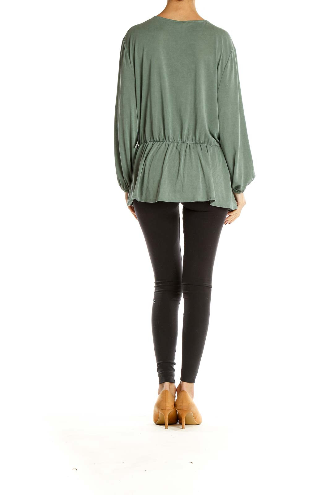 Green Chic Wrap Blouse