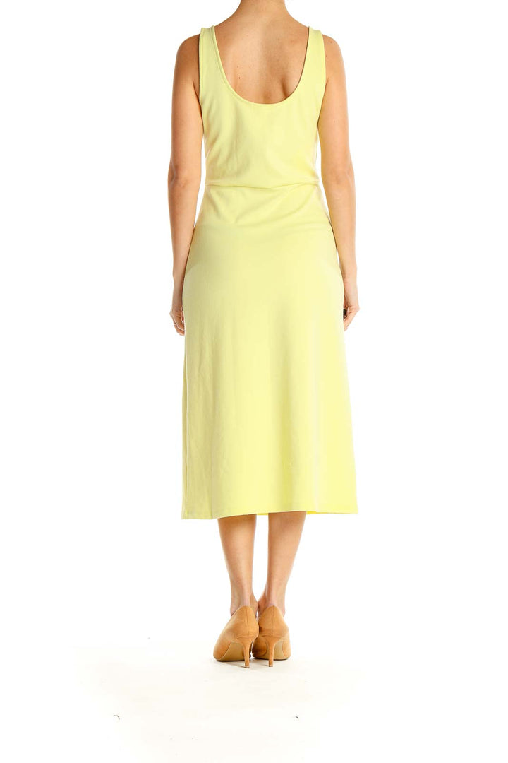 Yellow Classic Midi Dress