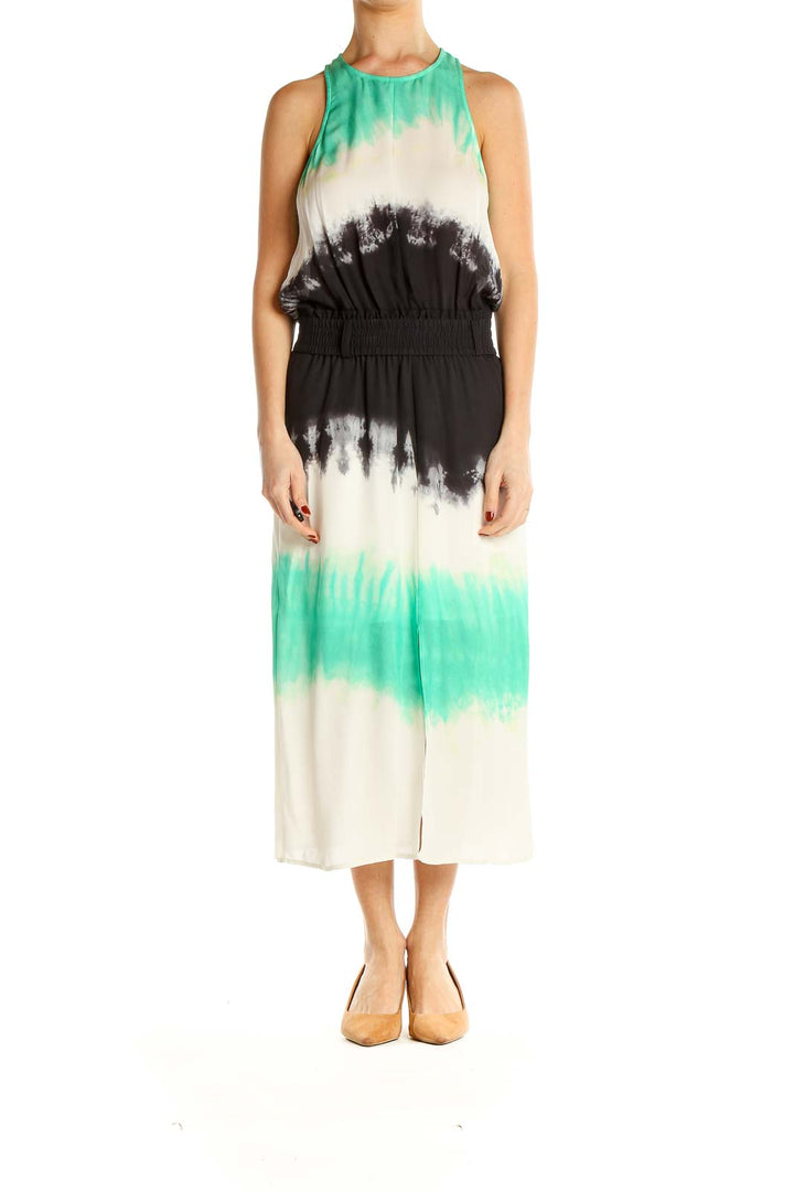 Multicolor Tie And Dye Casual Column Dress