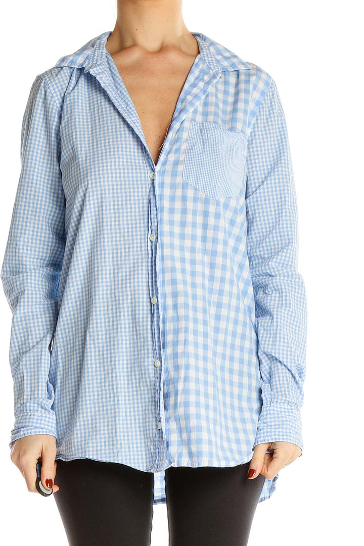 Blue Checkered Formal Shirt