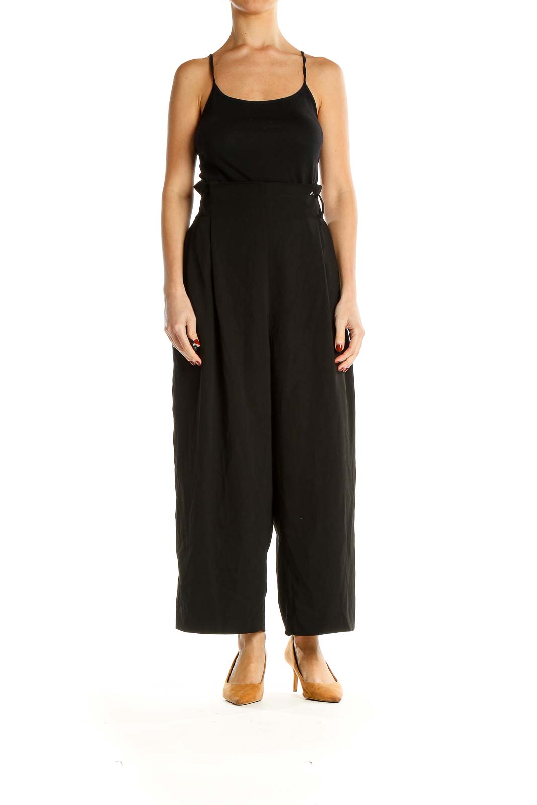 Black Wide Leg Trousers