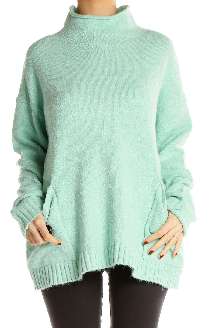 Green All Day Wear Sweater