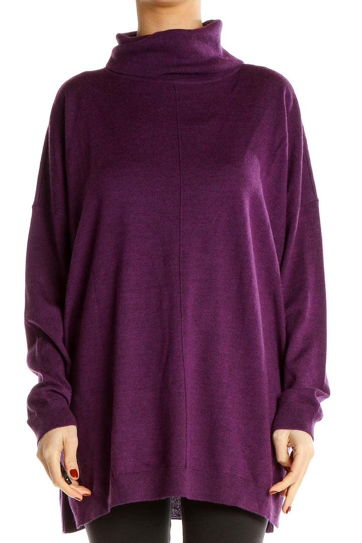 Purple All Day Wear Sweater