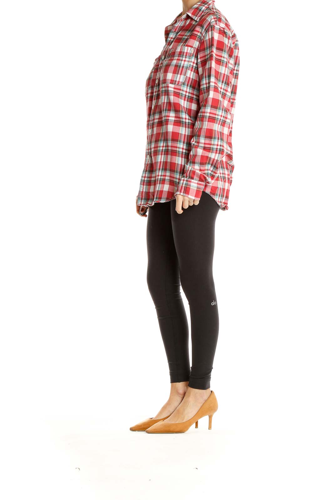 Red Checkered Casual Shirt