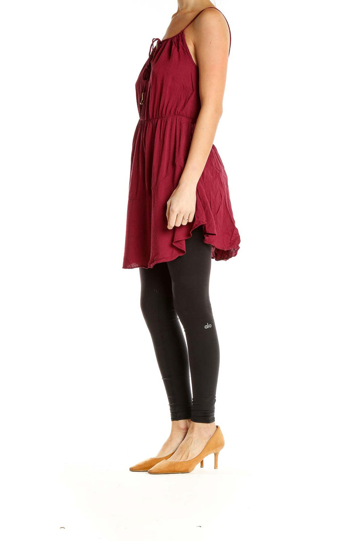 Maroon Bohemian Tunic Tank Top