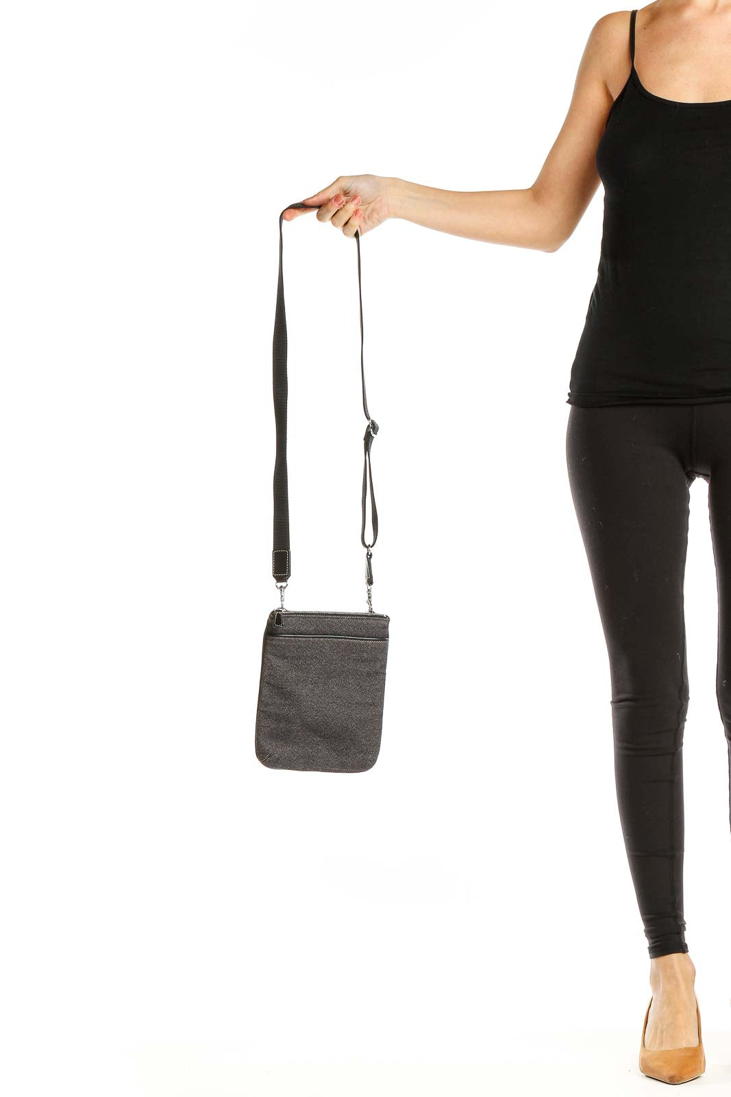 Gray Crossbody Bag