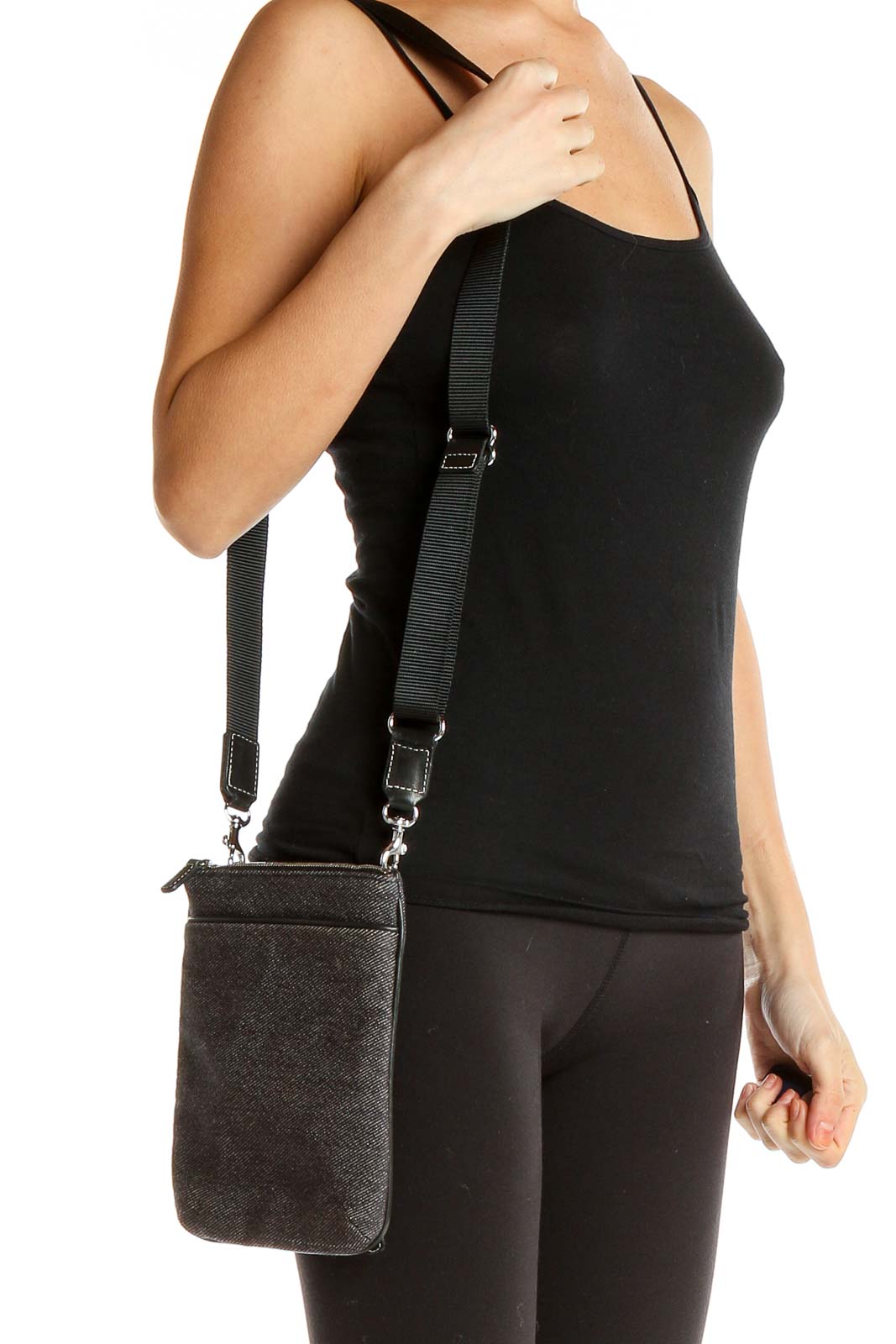 Gray Crossbody Bag