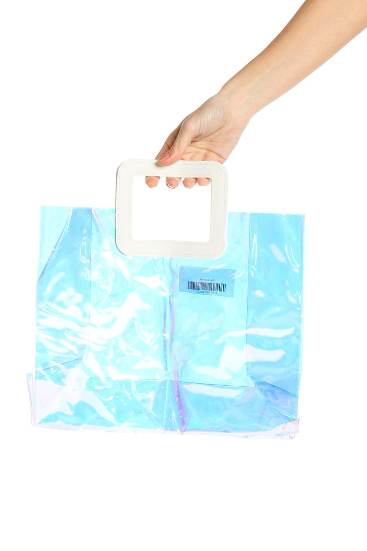 Blue Clear Tote Bag