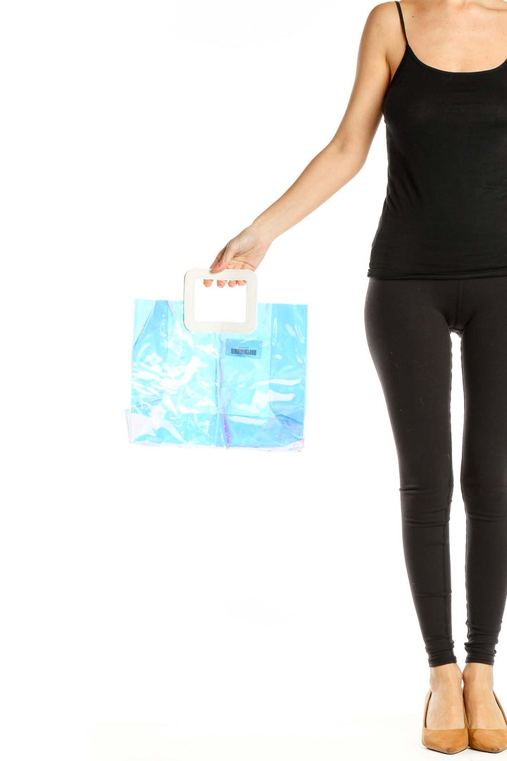 Blue Clear Tote Bag