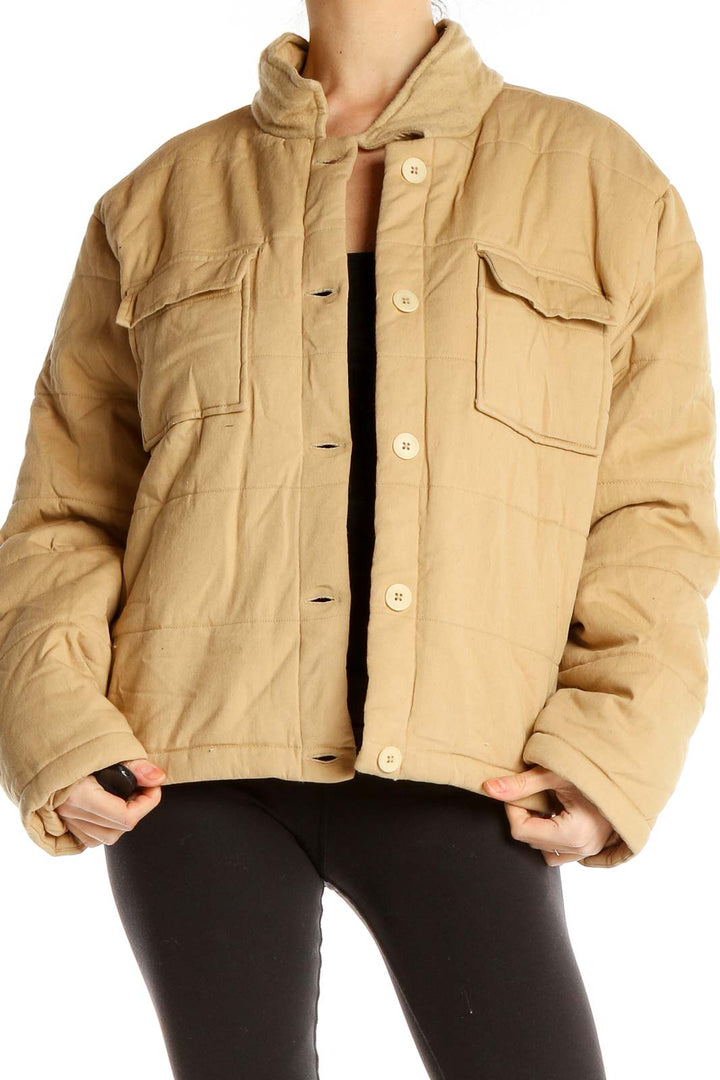 Beige Puffer Jacket