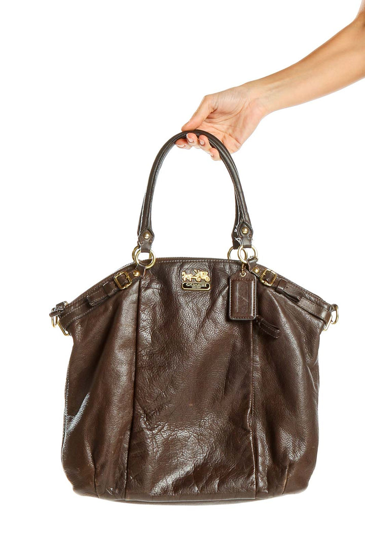 Brown Leather Large Purse