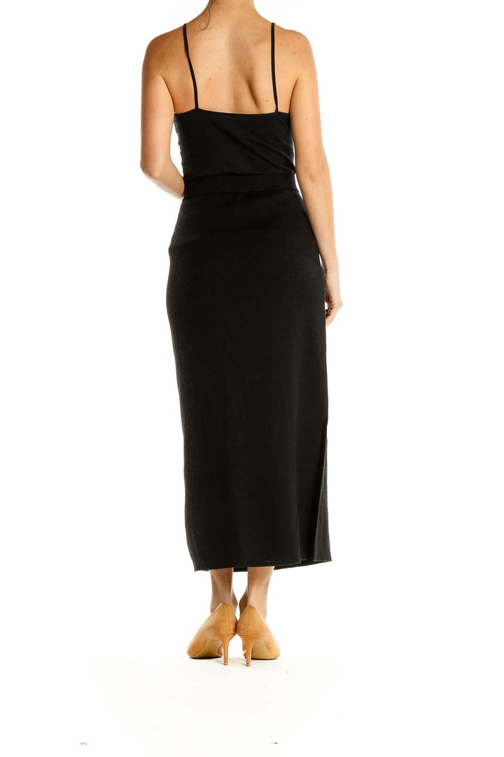 Black Classic Midi Skirt