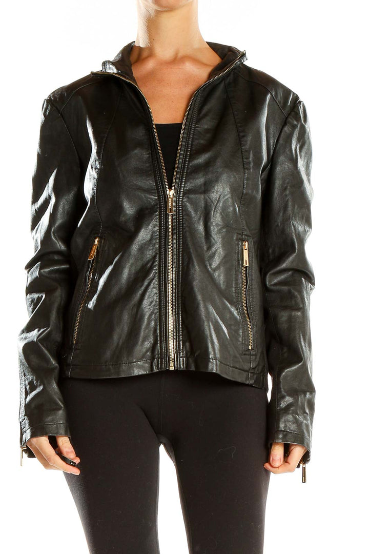 Black Pleather Jacket