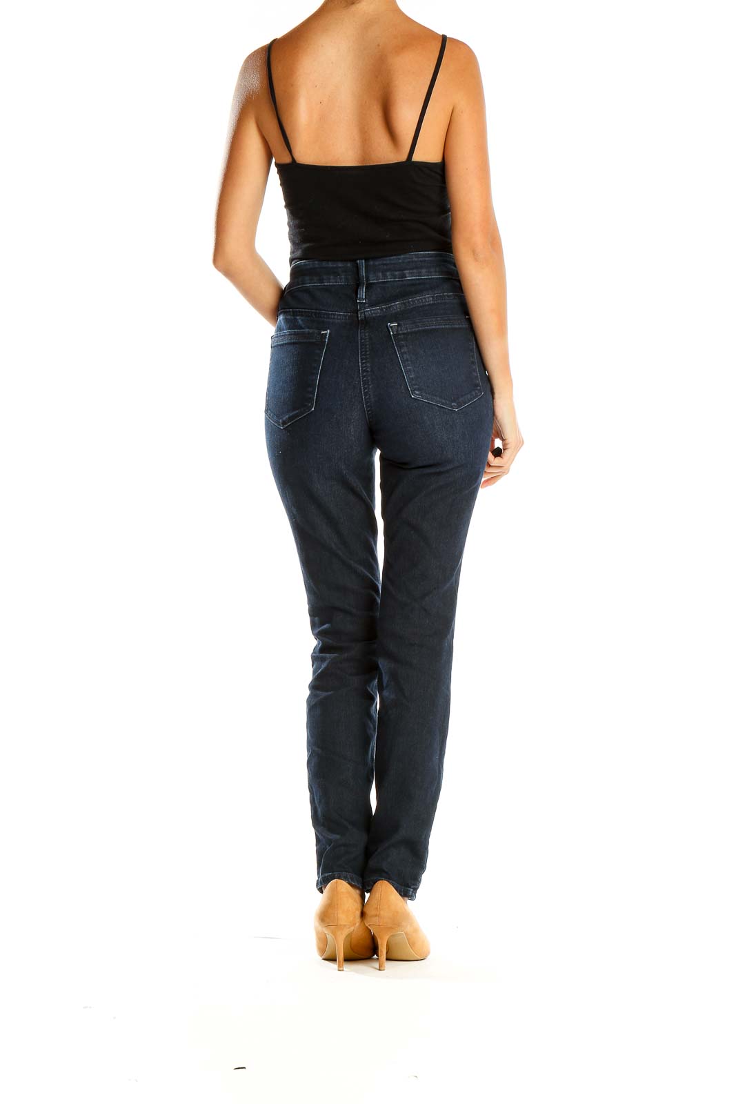 Blue High Waisted Skinny Jeans