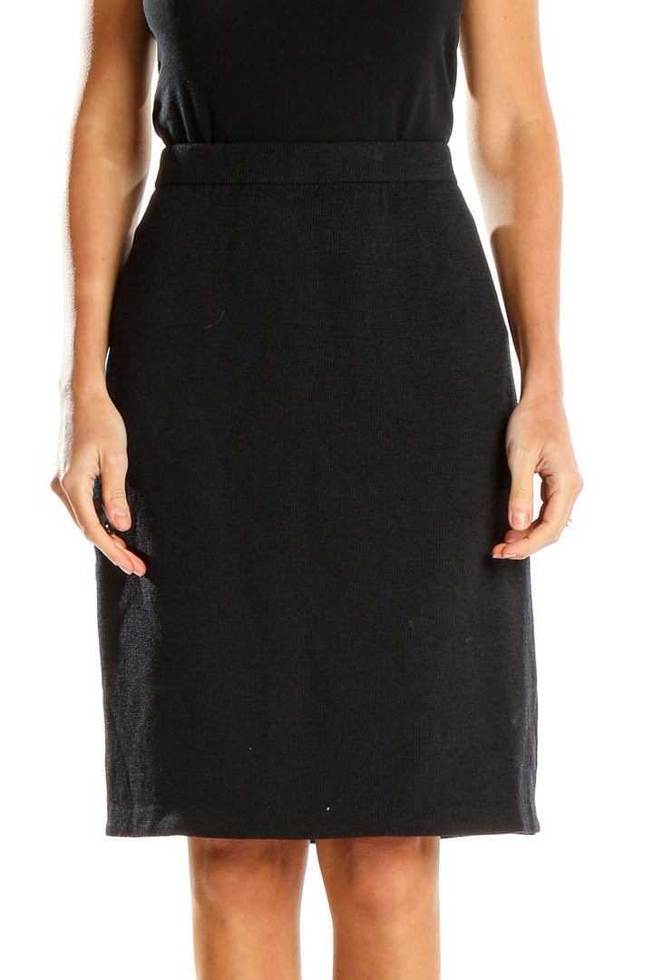 Black Classic Pencil Skirt