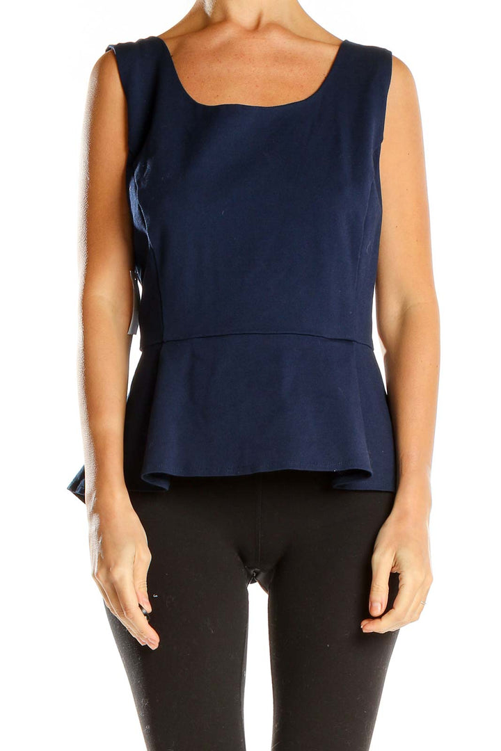 Blue Chic Peplum Top