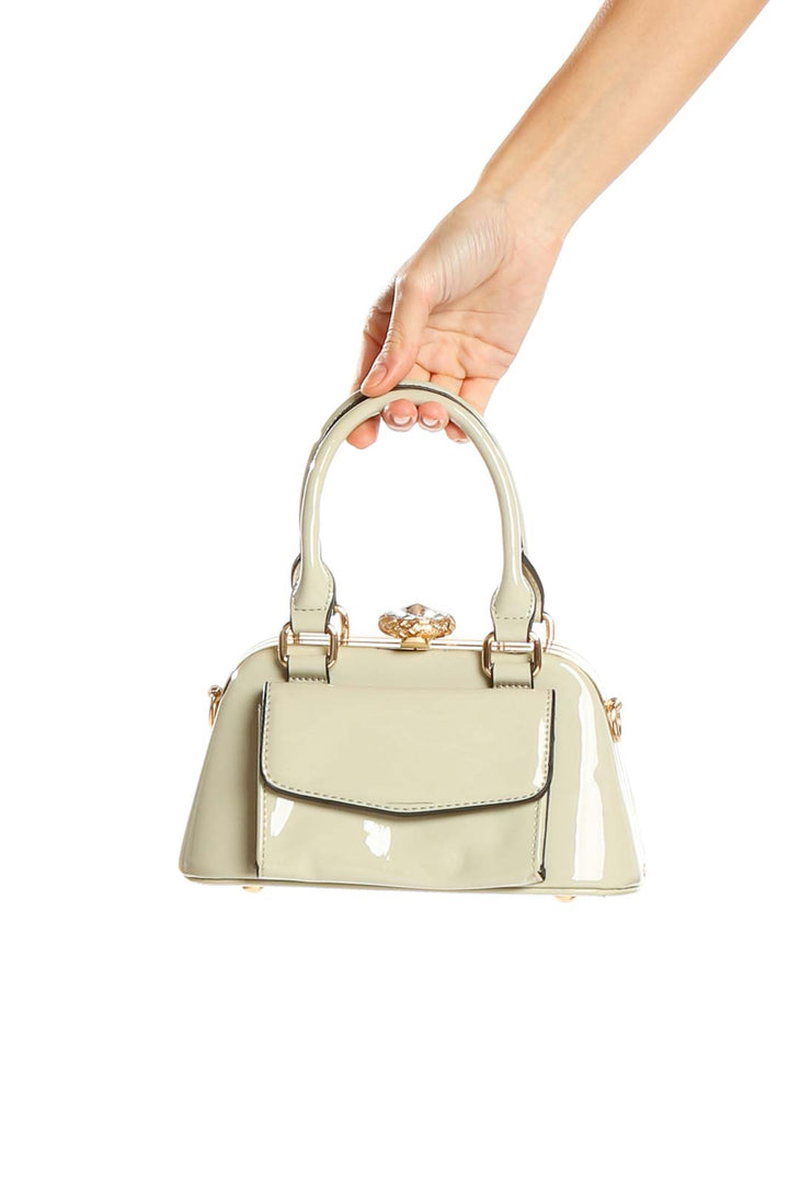 Cream Mini Satchel Bag