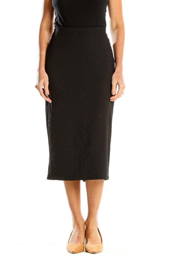 Black Classic Pencil Skirt