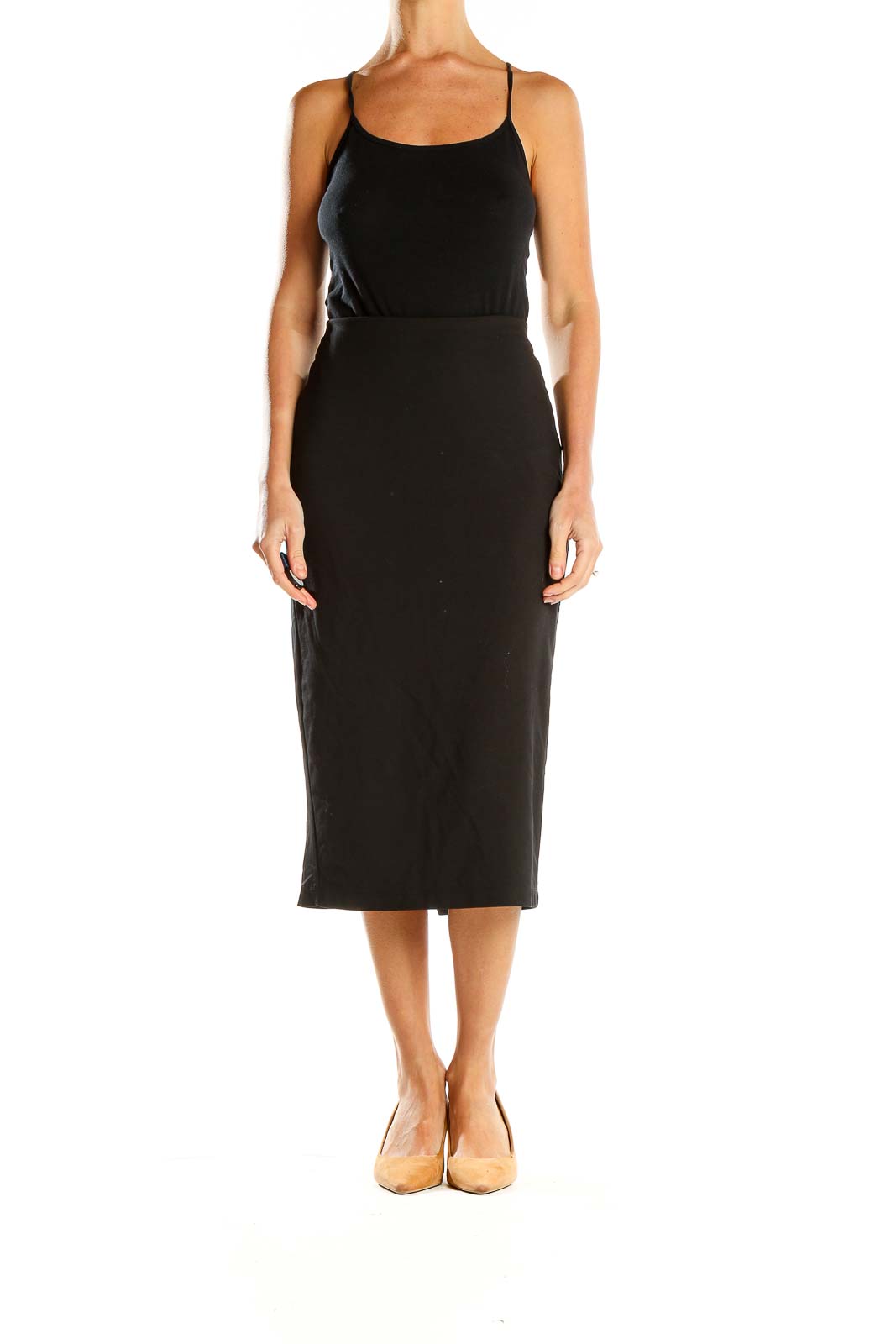 Black Classic Pencil Skirt