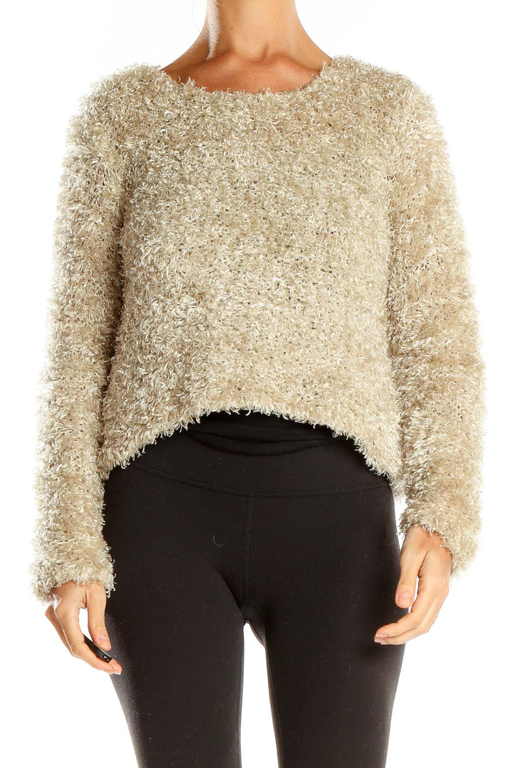 Beige Fuzzy Sweater